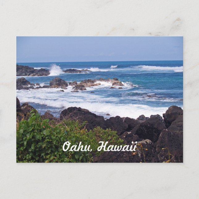 Carte Postale Côte Nord sur l'île d'Oahu à Hawaii (Devant)