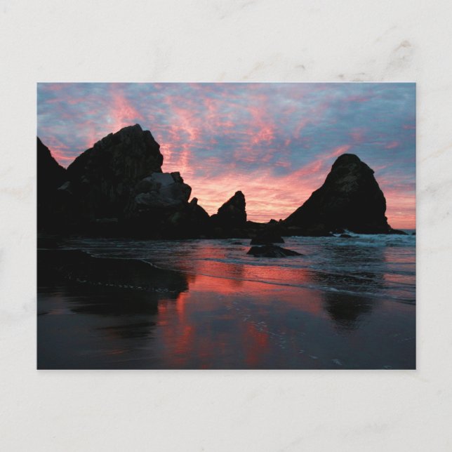 Carte Postale Côte Oregon Sunrise Harris Beach (Devant)