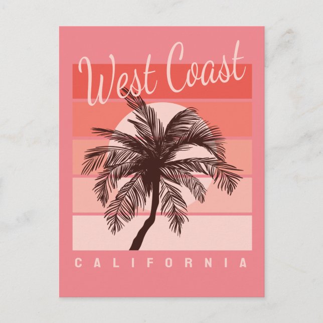 Carte Postale côte ouest californie (Devant)
