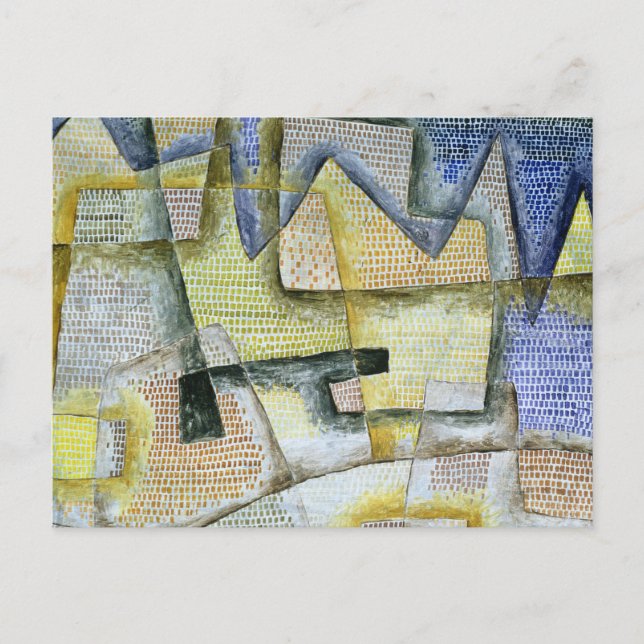 Carte Postale Côte rocheuse, 1931 par Paul Klee (Devant)