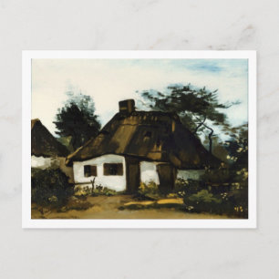 Carte Postale Cottage avec arbres, Vincent van Gogh