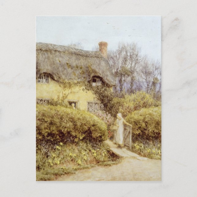 Carte Postale Cottage près de Freshwater (Devant)