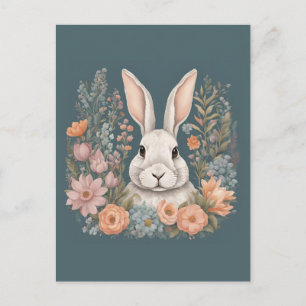 Carte Postale Cottagecore Cute Rabbit