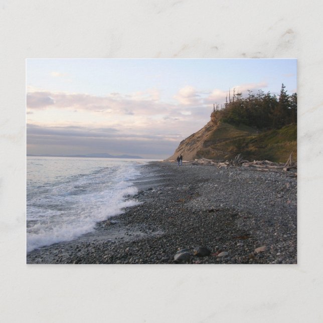 Carte Postale Couché de soleil sur Whidbey Island (Devant)