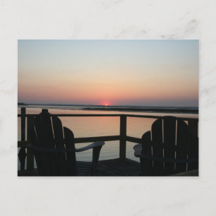 carte postale coucher de soleil