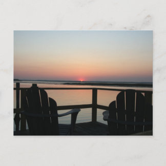 carte postale coucher de soleil