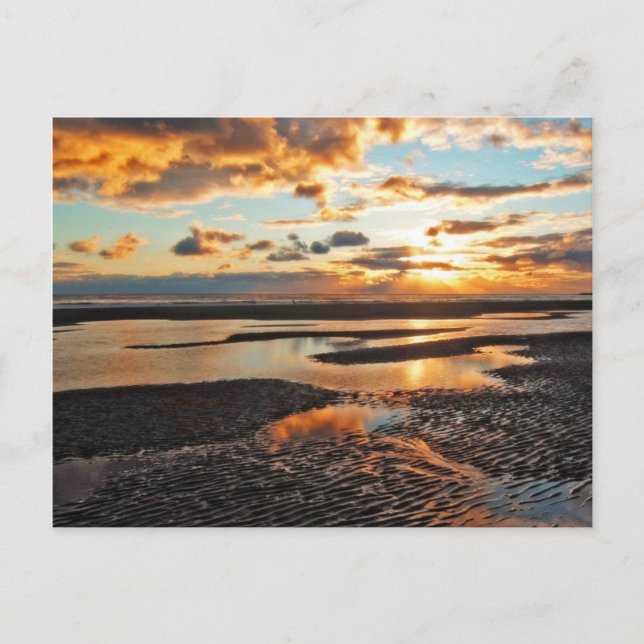 Carte Postale coucher de soleil (Devant)