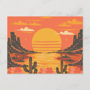 Carte Postale Coucher de soleil