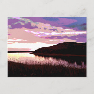 CARTE POSTALE COUCHER DE SOLEIL