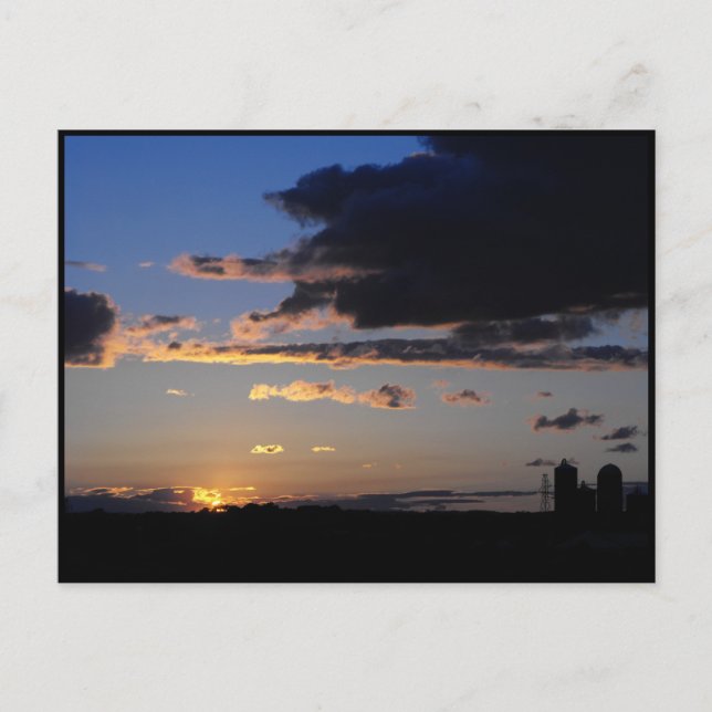 Carte Postale Coucher de soleil ~ 36 (Devant)