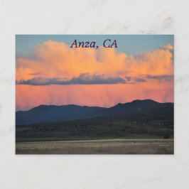 Carte Postale Coucher de soleil à Anza, Californie