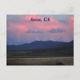 Carte Postale Coucher De Soleil À Anza, Californie