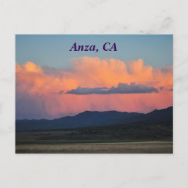 Carte Postale Coucher De Soleil À Anza, Californie
