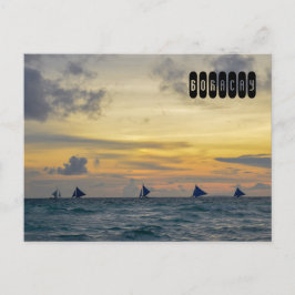 Carte Postale Coucher de soleil à Boracay