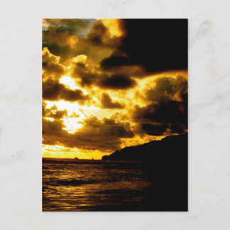 Carte Postale Coucher de soleil à Carate, Costa Rica