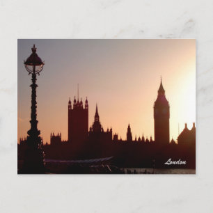 Carte Postale coucher de soleil à Londres