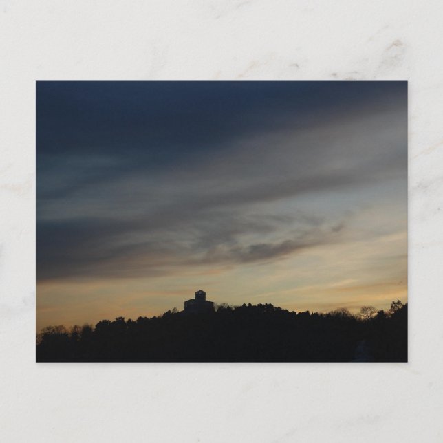 Carte Postale Coucher de soleil à Oslo (Devant)