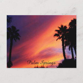 Carte Postale Coucher de soleil à Palm Springs