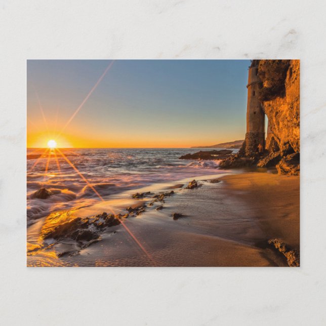 Carte Postale Coucher de soleil à Victoria Beach 2 (Devant)