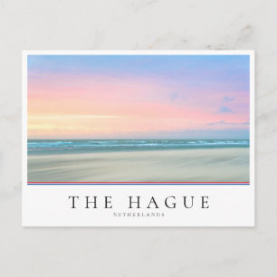 Carte Postale Coucher de soleil Abstrait sur la plage de La Haye