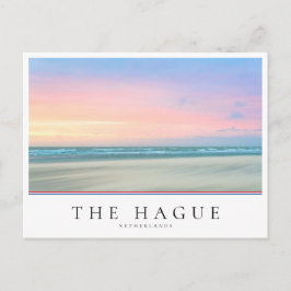 Carte Postale Coucher de soleil Abstrait sur la plage de La Haye