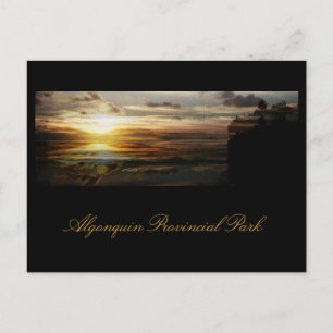 Carte postale coucher de soleil Algonquin