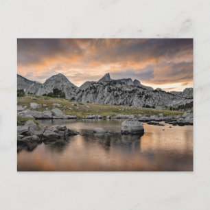 Carte Postale Coucher de soleil au lac Pyramid