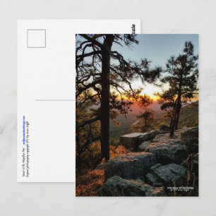 Carte Postale Coucher de soleil au Mogollon Rim Arizona