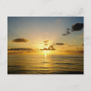 Carte Postale Coucher de soleil au nord des Bermudes