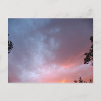 Carte Postale Coucher de soleil coloré