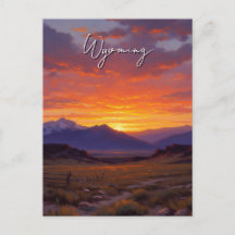 Coucher de soleil dans le Wyoming