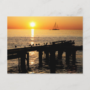 Carte Postale Coucher de soleil d'Aruba