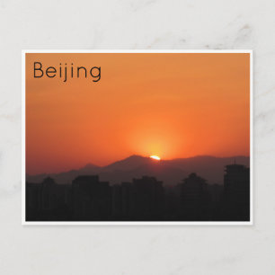Carte Postale coucher de soleil de beijing
