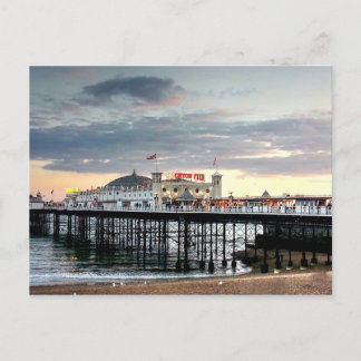 Carte Postale Coucher de soleil de Brighton Pier