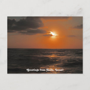 Carte postale Coucher de soleil de Haïfa