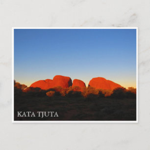 Carte Postale coucher de soleil de kata tjuta