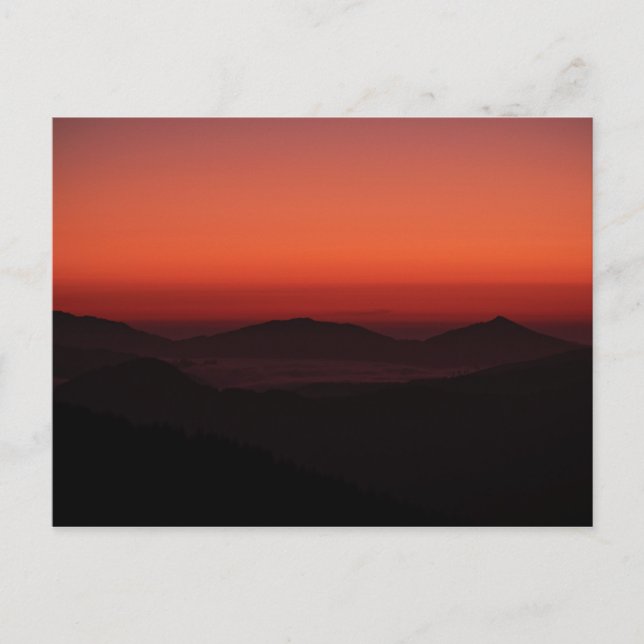 Carte Postale Coucher de soleil de la côte de l'Oregon 03 (Devant)