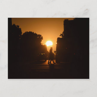 Carte Postale Coucher de soleil de la Journée de la Humidité sur