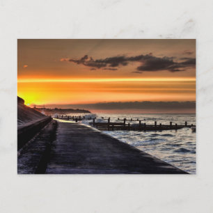 Carte Postale Coucher de soleil de la promenade de Walcott