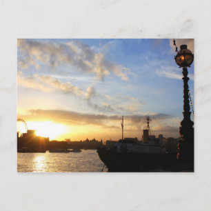 Carte Postale coucher de soleil de London Eye