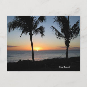 Carte Postale Coucher de soleil de Maui