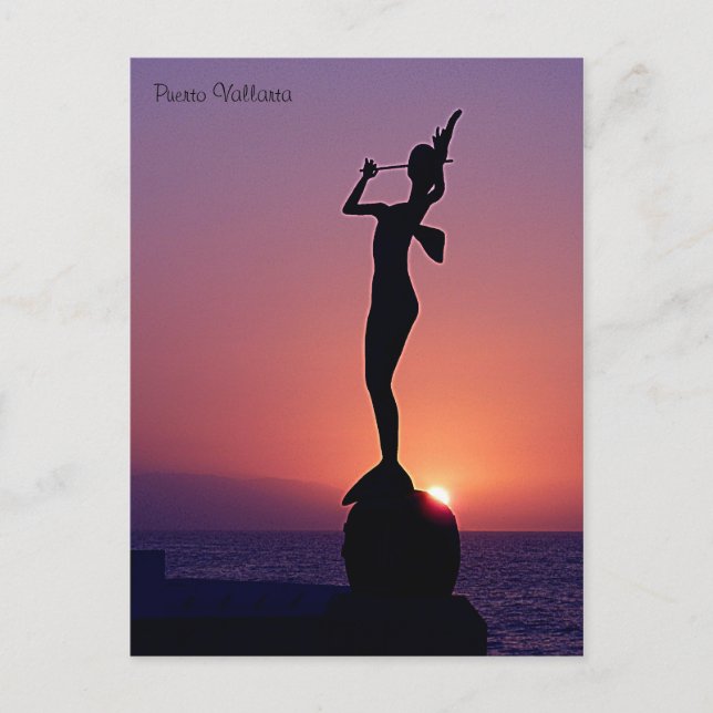 Carte Postale Coucher de soleil de Puerto Vallarta (Devant)