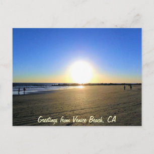 Carte Postale Coucher de soleil de Venice Beach