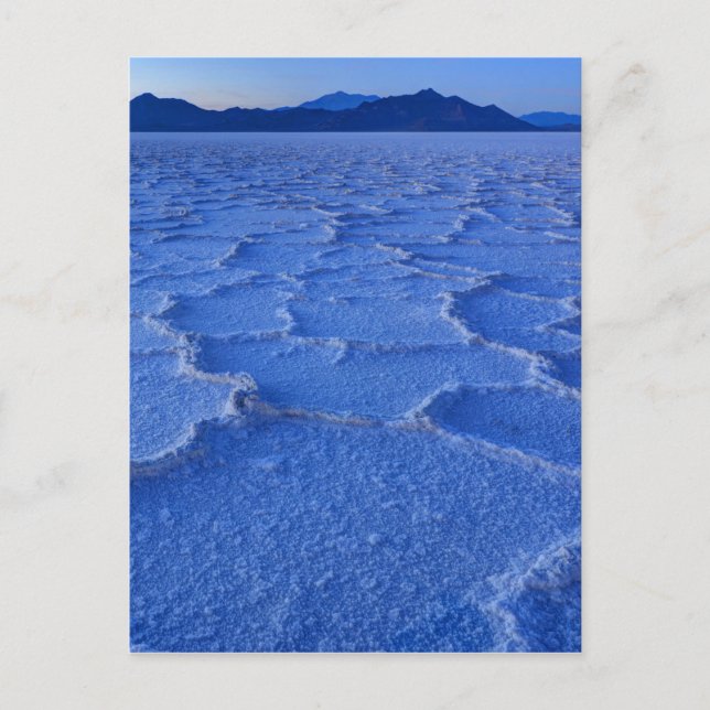 Carte Postale Coucher de soleil des salines de Bonneville - Utah (Devant)