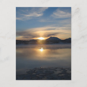 Carte Postale Coucher de soleil d'hiver à Aleknagik