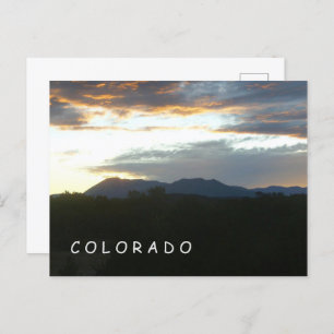 Carte postale Coucher de soleil du Colorado
