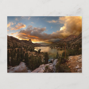 Carte Postale Coucher de soleil du lac Fin Dome moyen Rae - sent