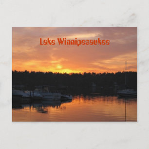 Carte Postale Coucher de soleil du lac Winnipesaukee