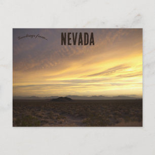 Carte Postale Coucher de soleil du Nevada