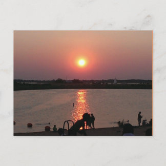 Carte Postale Coucher de soleil du Texas sur le lac Lewisville